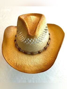 NWOT J Hats Summer Cowgirl Sun Natural Straw Jats